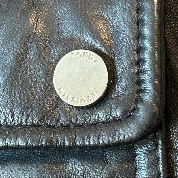 Tommy Hilfiger Black Leather Jacket - Picture 5 of 9